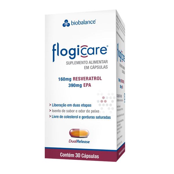 Suplemento Alimentar Flogicare 30 Cápsulas de Liberação em Duas Etapas