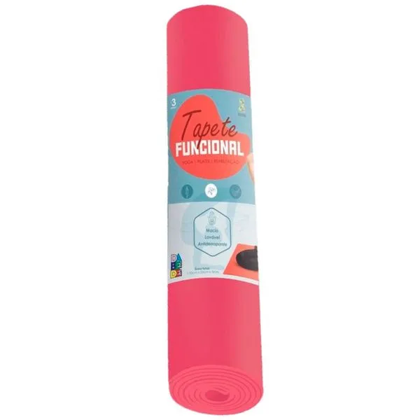 Tapete De Yoga Pilates Mingone EVA 170X53cm Vermelho 874 (MP)