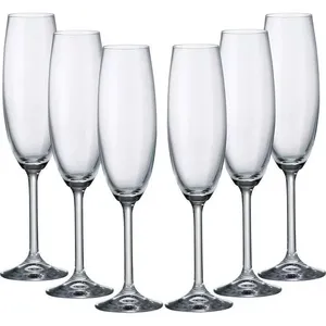 Conjunto 6 Taças Cristal Champagne 220ml 4S032220 - Hauskraft