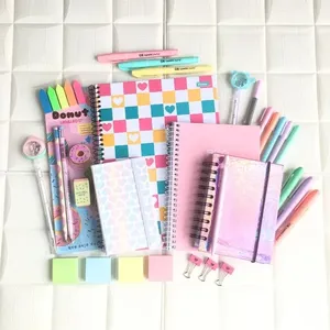 Kit Papelaria Juvenil Fashion Escolar Menina Pasteis