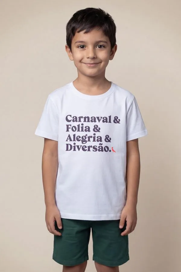 Camiseta Mini Estampa Diversao Branco - 04
