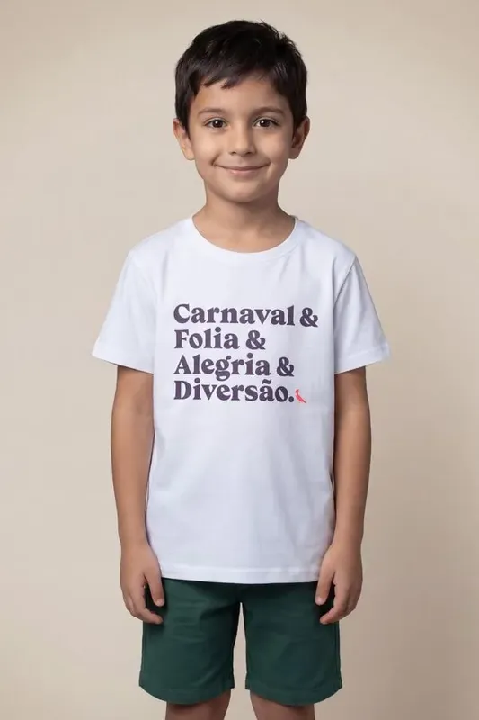 Camiseta Mini Estampa Diversao Branco - 04