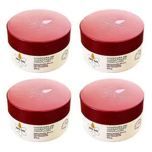 Kit 5 Mascara Que Restaura E Com Brilho Doce Raiz 200g De Extrato De Batata Doce