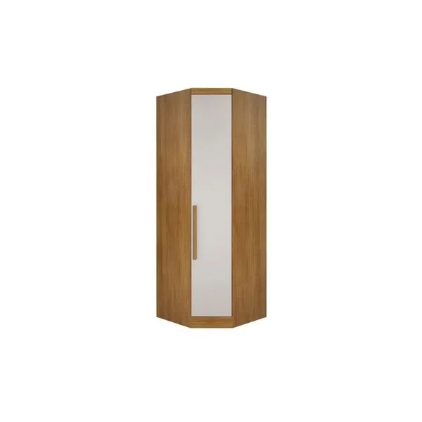 Módulo de Quarto Rizon Closet de Canto Oblíquo Rizon/Linea c/1 Porta Cumaru/Fendi 25 - N. Horizonte