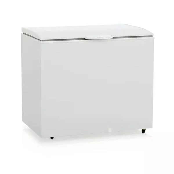 Freezer Horizontal Gelopar Ghbs-310-br Degelo Manual 310L Estático com Rodízios Branco 220V Freezer Horizontal 310l Tampa Balanceada 220v Gelopar Ghbs-310-br