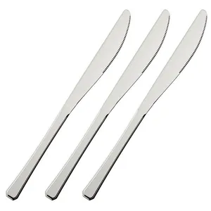 Conjunto de Facas para Mesa Euro Home Chanfrado Inox - 3 Peças