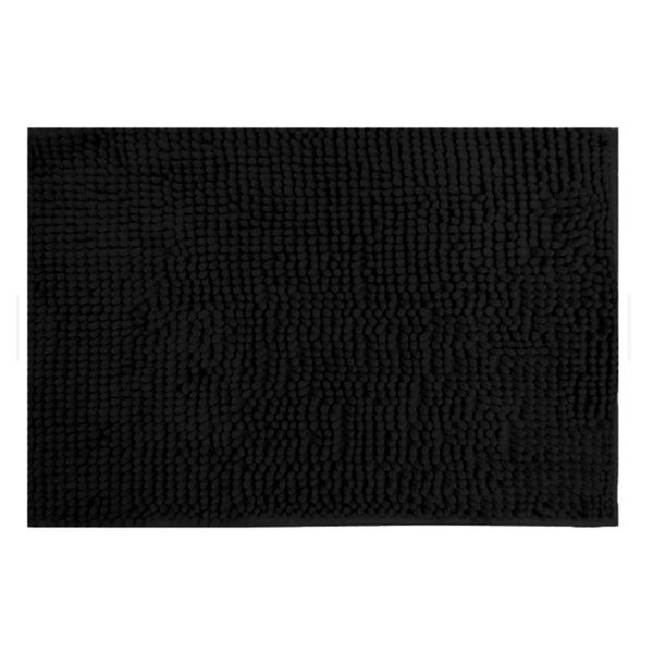Tapete Para Banheiro Bella&Co Popcorn Preto 38x58cm (MP)