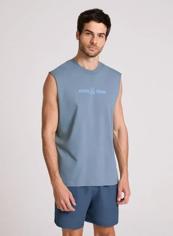 Regata Relaxed Fit Flat Azul John John Masculina M