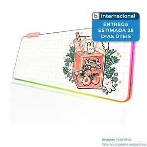 Mousepad Gamer Jmiyav Juice 80X30 RGB Rosa A-MBI