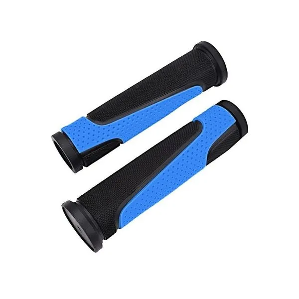 Manopla para Bicicleta Manopla GTA 125mm Ergonômica Design Anatômico Preto e Azul OEM Manopla para Bicicleta GTA 125mm Ergonômica Design Anatômico Preto e Azul OEM