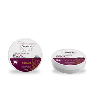 Cera Cremosa Facial Depilsam de Micro-Ondas Argan 40G