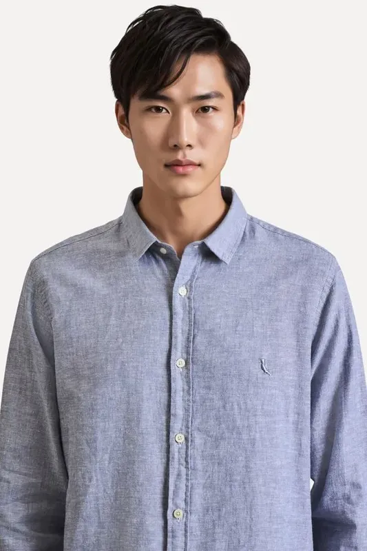 Camisa Ml Linho Pienza Cinza - Ggg
