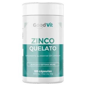 Suplemento Alimentar Zinco Quelato Good Vit 60 cápsulas