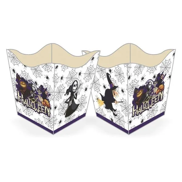 Cachepot De Papel Halloween Monstros - 10 Unidades