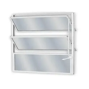 Janela Basculante De Alumínio Vidro Mini Boreal MGM 60x80cm Soft Branco (MP)