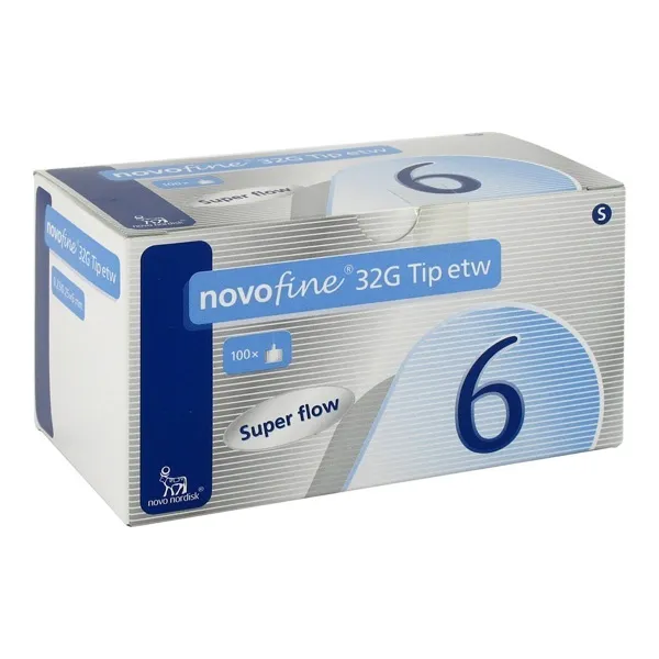 Agulha Para Caneta Novofine 32g 6mm 1 Unidade