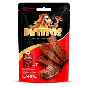 Petisco Bifinho Petitos Para Cães Carne Caixa 20 Unidades 60g (MP)