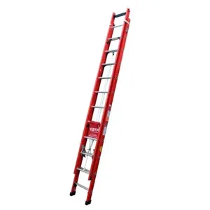 Escada Extensível EFR9929 6m 22 Degraus Fibra de Vidro Isolamento Elétrico Fixa 150kg Botafogo Lar & Lazer Escada Extensível EFR9929 6m 22 Degraus Fibra de Vidro Isolamento Elétrico 150kg Botafogo Lar &