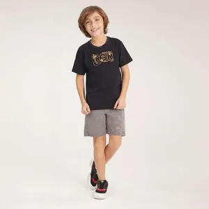 Conjunto Curto Tigor T Tigre Camiseta Bermuda Bordado Preto 6