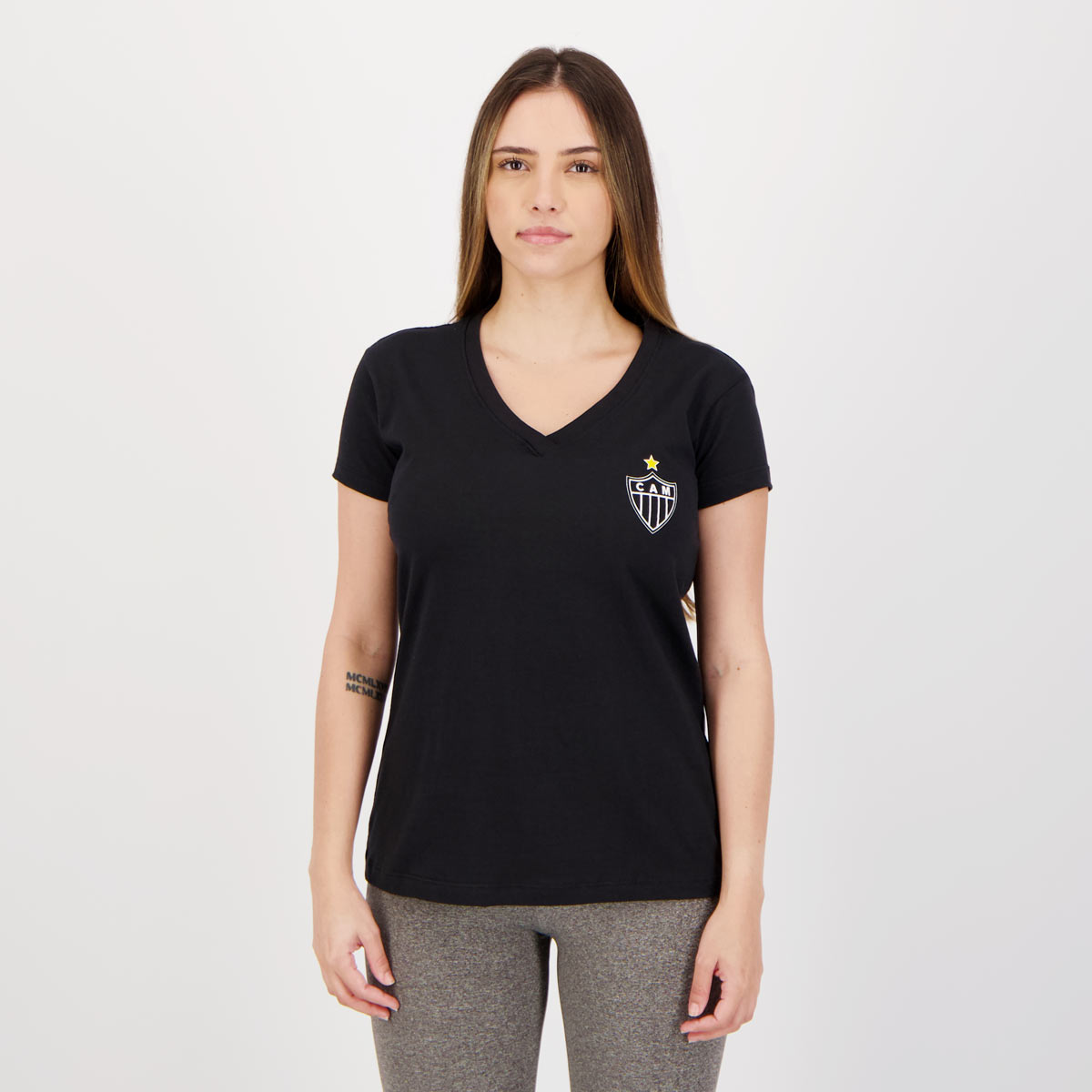 Camisa Atlético Mineiro Vingador Feminina Preta