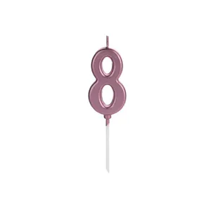 Vela Silver Pick Rosé Gold Número 8