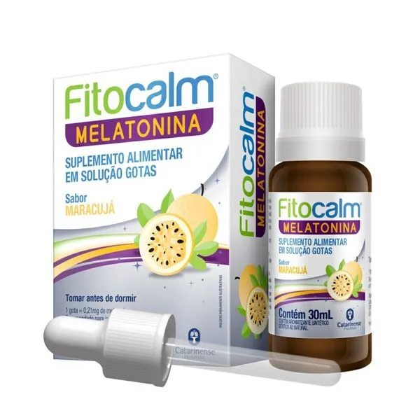 Suplemento Alimentar Catarinense Fitocalm Melatonina Maracujá 30ml