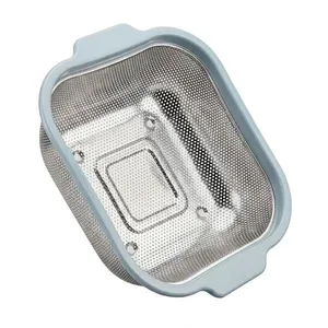 Escorredor De Inox Artrin 24cm Quadrado ART-24-026 (MP)