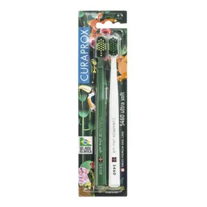 Kit Escova Dental Curaprox Sos Mata Atlantica Ultra Soft 5460 2 Unidades Cores Sortidas