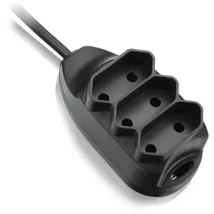 Extensão Elétrica Bipolar 3 Entradas 5 Metros com Suporte para Fixação Preta Bivolt Elgin Extensão Elétrica Bipolar 3 Entradas 5 Metros Preta Bivolt Elgin