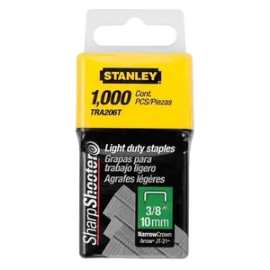 Grampos de Uso geral 3/8"" 1000 Peças Para Uso em TR40 e TR40 - TRA206T - STANLEY