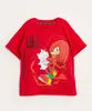 camiseta infantil manga curta sonic vermelha 4
