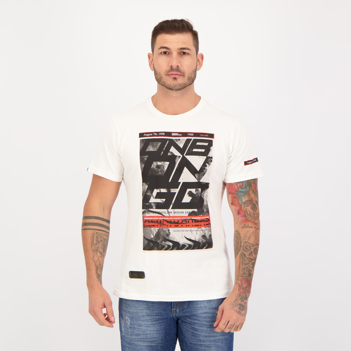 Camiseta Onbongo Square Branca