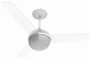 Ventilador de Teto 220V 90cm com Controle de Parede Cristal Alisclean Aliseu