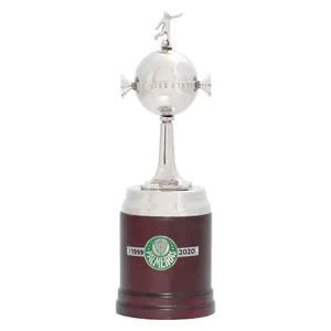 Taça Libertadores 22cm Campeão Palmeiras 2020 - Prata