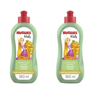 Kit com 2 Unidades de Creme para Pentear Huggies Kids Nutrição e Força 360ml