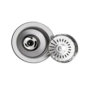Válvula de Pia Inox 4 1-2 com Puxador Cromado para Controle de Escoamento de Água Pádova Válvula de Pia Inox 4 1-2 com Puxador Cromado para Lavatório Pádova