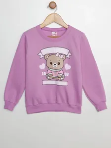 Moletom Estampada Infantil Para Menina - LILAS 4