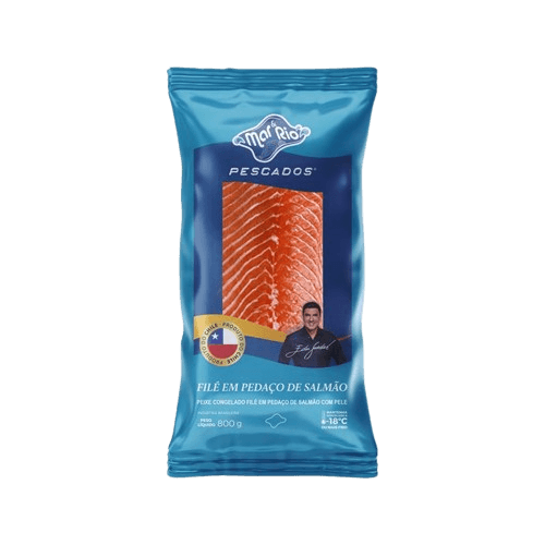 File de Salmão com pele Mar e Rio 800g