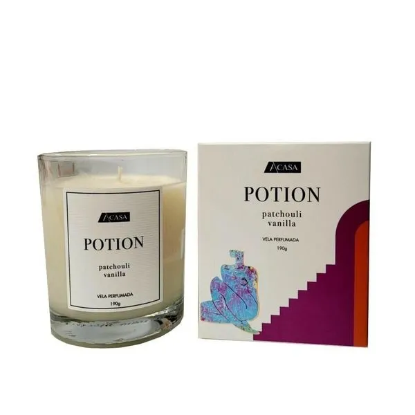 Vela Perfumada Potion Patchouli E Vanilla 190g - Acasa