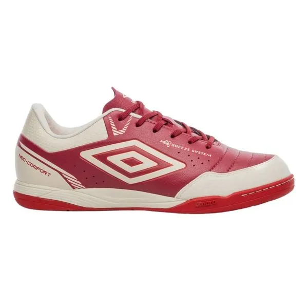 Chuteira Futsal N°43 Umbro Neo-Comfort Vermelho E Branco (MP)