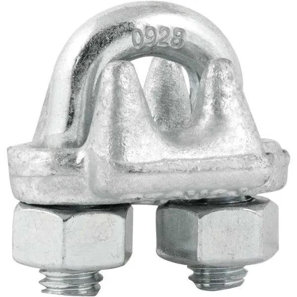 Clips para cabo de aço 3/8" - 9,53 mm pesado encartelado - VONDER PLUS