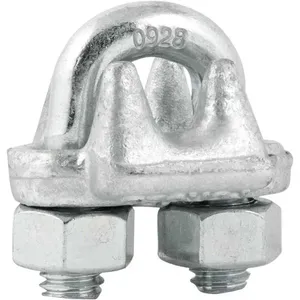 Clips para cabo de aço 3/8" - 9,53 mm pesado encartelado - VONDER PLUS