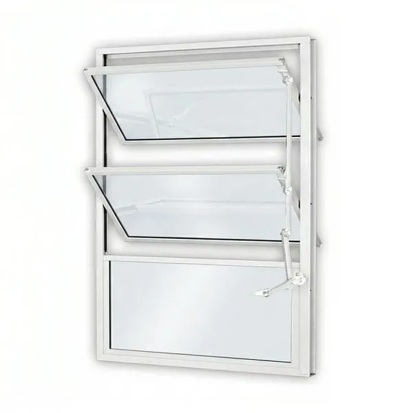 Janela Basculante De Alumínio Vidro Mini Boreal MGM 60x40cm Soft Branco (MP)