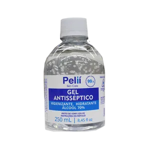 Álcool em Gel 70% Pelii 250ml