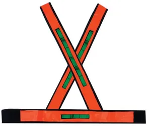 Colete Sinalização Refletivo Tipo "X" Laranja - Brascamp