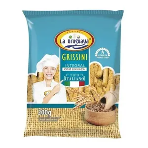 Biscoito La Uruguaya Grissani Tipo Italiano com Linhaça GRISSINI LA URUGUAYA TIPO ITALIANO C/LIN