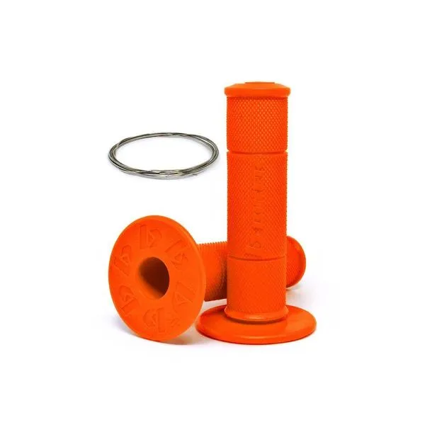 Manopla Biker Diamond Grip Laranja