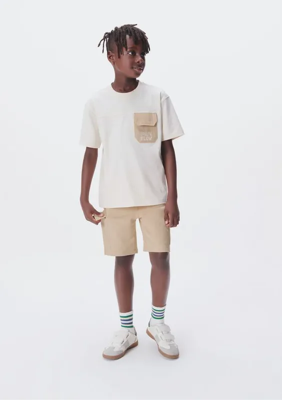 Bermuda Cargo Infantil Menino - Bege 012