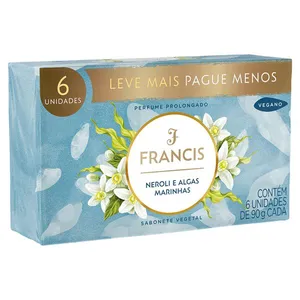 Sabonete Francis Neroli e Algas Marinhas 90g com 6un