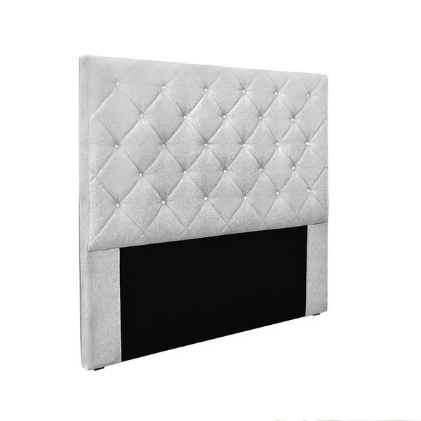 Cabeceira Cama Box Queen 160 Cm Tania Linho Grigio S04 - D'rossi